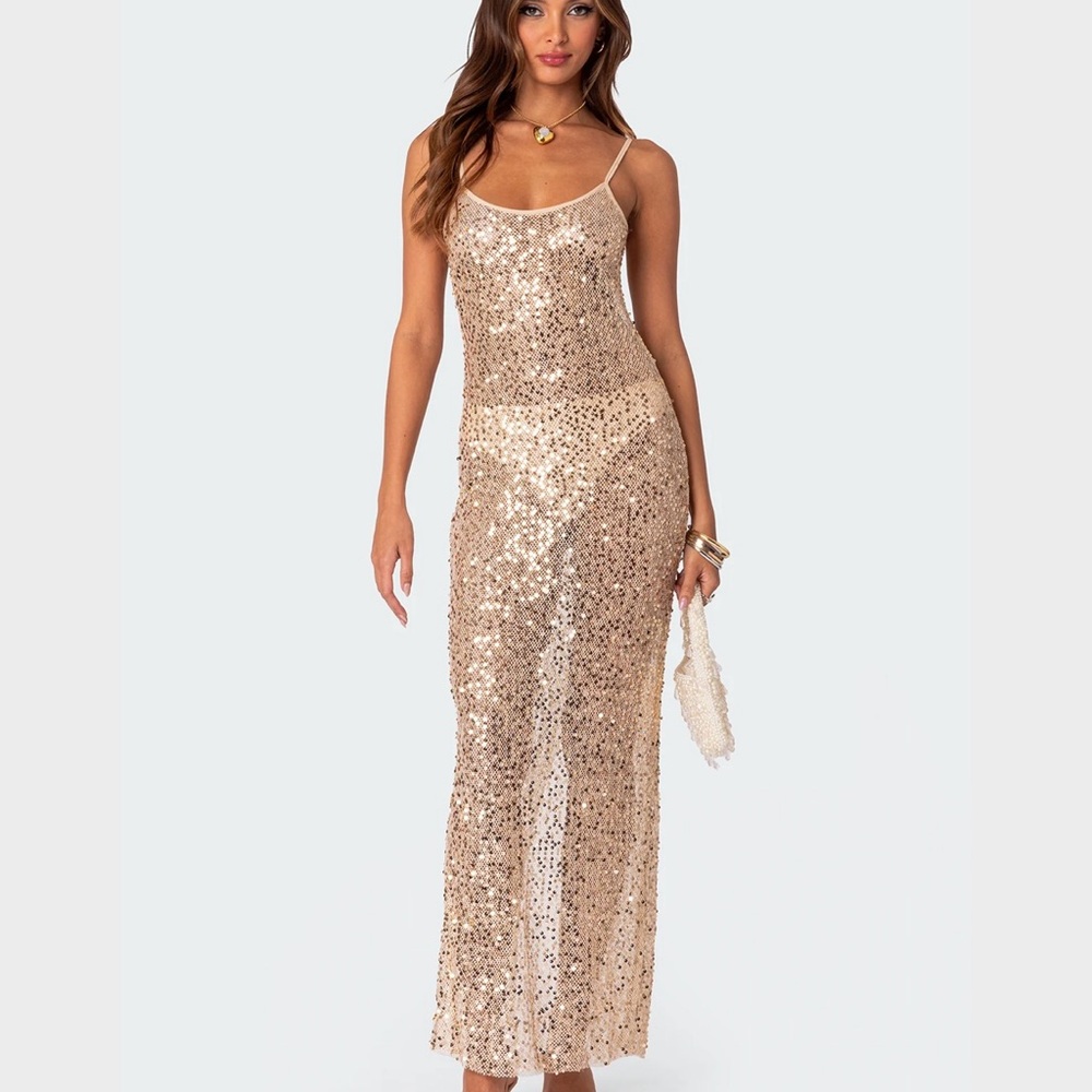 Sparkling Sequin Maxi Dress